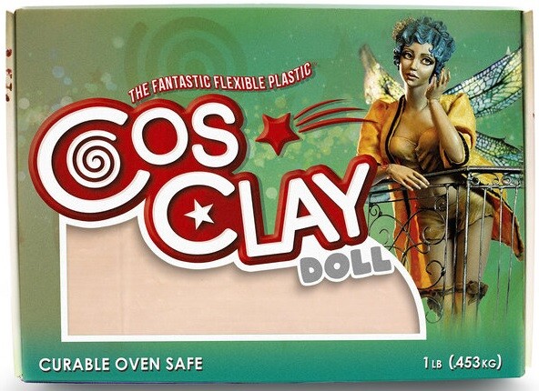 Cosclay Doll Sculpting Clay Warm Beige Hybrid Plastic / Rubber Polymer 0,45kg
