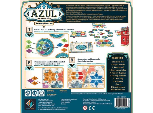 Azul Summer Pavilion Brettspill Engelsk utgave 