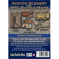 Book Of Battlemats ADD-ON Town Trimming Klistermärken till Book of Battlemats