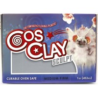 Cosclay Sculpting Clay Grey Medium Firm Hybrid Plastic / Rubber Polymer 0,45kg