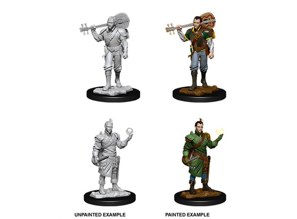D&D Figur Nolzur Half-Elf Bard Male Nolzur's Marvelous Miniatures - Ej målad 