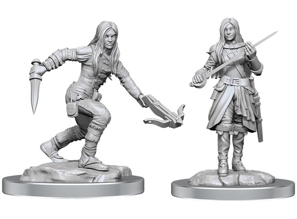 D&D Figur Nolzur Half-Elf Rogue Female Nolzur's Marvelous Miniatures - Ej målad 