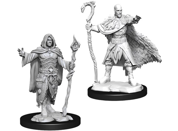 D&D Figur Nolzur Human Druid Male Nolzur's Marvelous Miniatures - Ej målad 