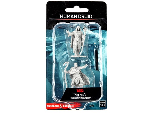 D&D Figur Nolzur Human Druid Male Nolzur's Marvelous Miniatures - Ej målad 