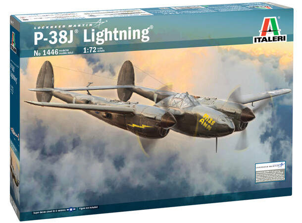 P-38J Lightning Italeri 1:72 Byggsats 