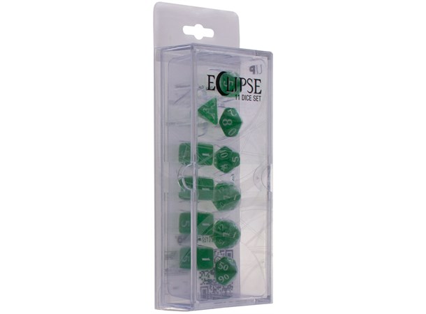 RPG Dice Set Eclipse 11 Forest Green Terninger til rollespill - 11 stk 