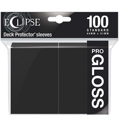 Sleeves Eclipse Pro Gloss Svart x100 Ultra Pro Kortskydd / Deck Protector