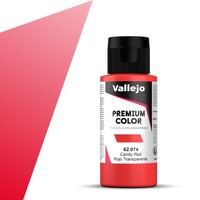 Vallejo Premium Candy Red 60ml Premium Airbrush Color - Candy