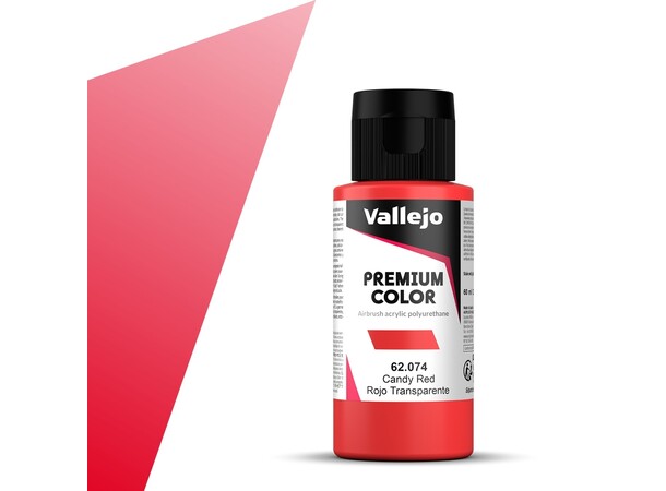 Vallejo Premium Candy Red 60ml Premium Airbrush Color - Candy 