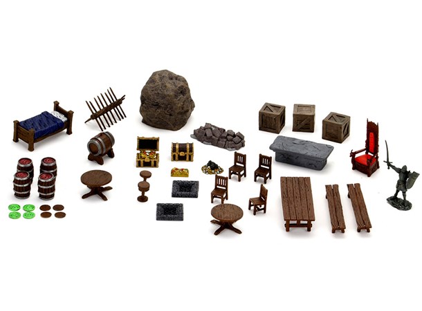 Warlock Tiles Dungeon Dressings Bygg din egen Dungeon i 3D! 
