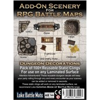 Book Of Battlemats ADD-ON Dungeon Decor Klistermärken till Book of Battlemats