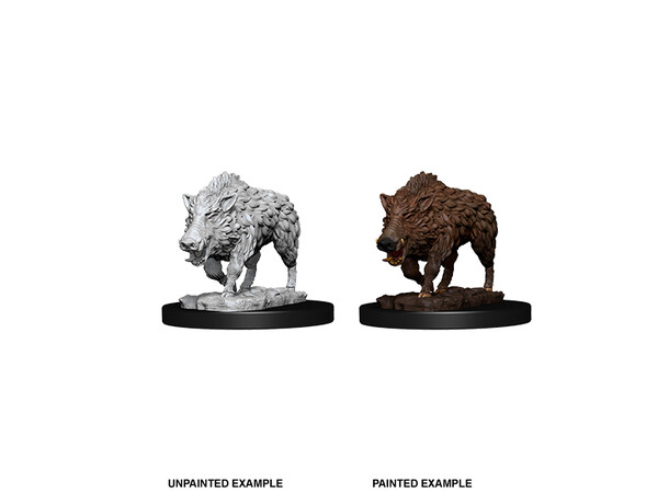 D&D Figur Deep Cuts Wild Boar Dungeons & Dragons - Ej målad 