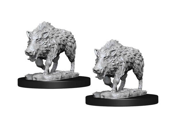 D&D Figur Deep Cuts Wild Boar Dungeons & Dragons - Ej målad 