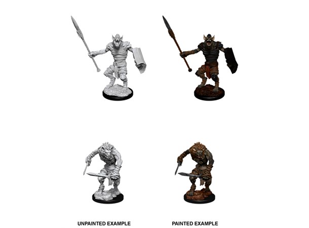 D&D Figur Nolzur Gnoll & Flesh Gnawer Nolzur's Marvelous Miniatures - Ej målad 
