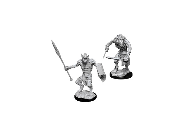 D&D Figur Nolzur Gnoll & Flesh Gnawer Nolzur's Marvelous Miniatures - Ej målad 