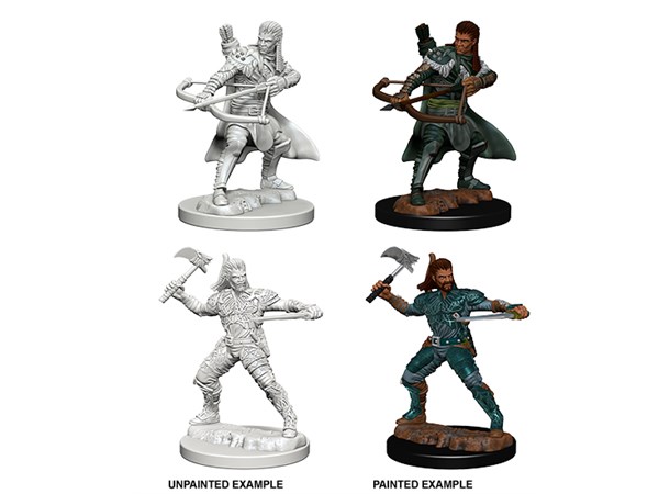 D&D Figur Nolzur Human Ranger Male Nolzur's Marvelous Miniatures - Ej målad 