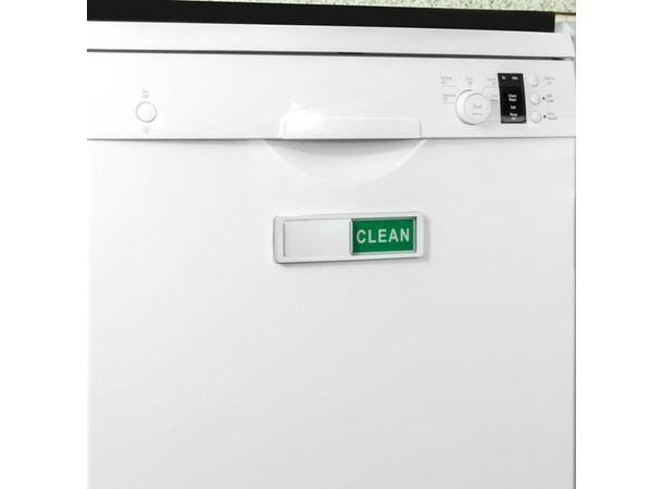 Diskmaskinsskylt  Dirty/Clean Silver 