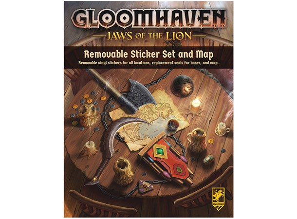 Gloomhaven Jaws of the Lion Sticker Set Removable Sticker Set 