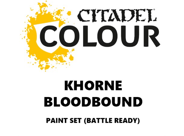 Khorne Bloodbound Paint Set Battle Ready Paint Set för din armé 