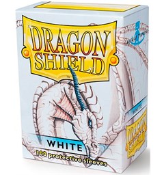 Sleeves Classic White x100 - 63x88 m/box Dragon Shield Kortskydd m/deckbox