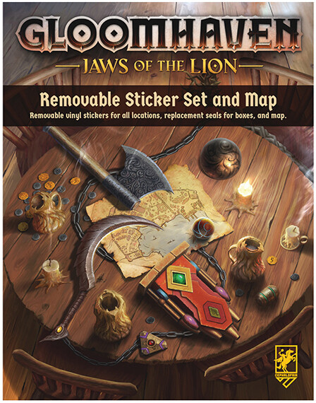 Gloomhaven Jaws of the Lion Sticker Set Removable Sticker Set