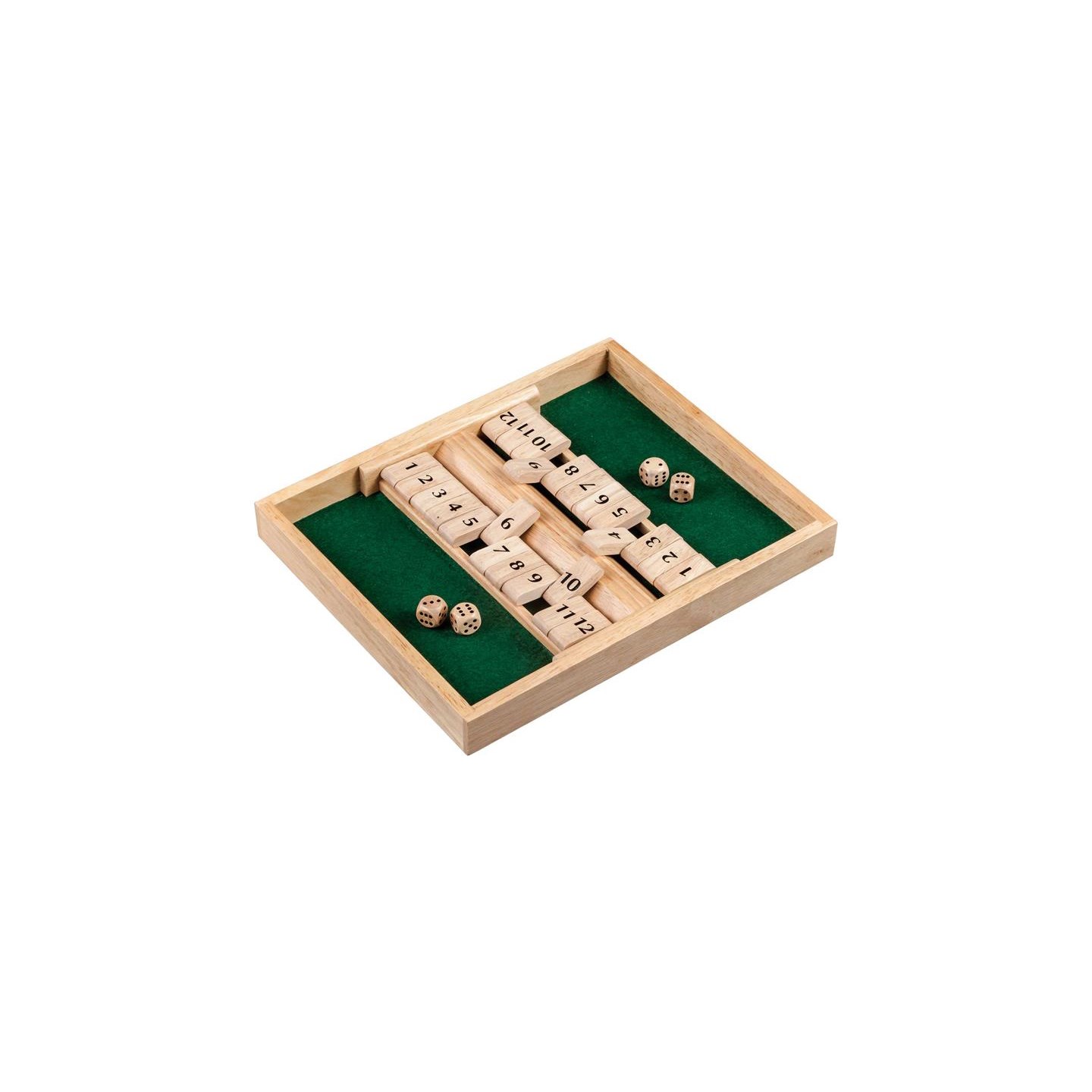 Shut the Box 12er - 2 spiller variant