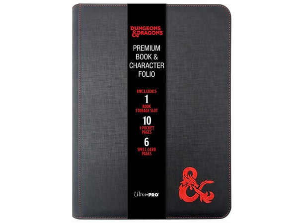 D&D Book & Character Folio Premium Dungeons & Dragons - Med dragkedja 