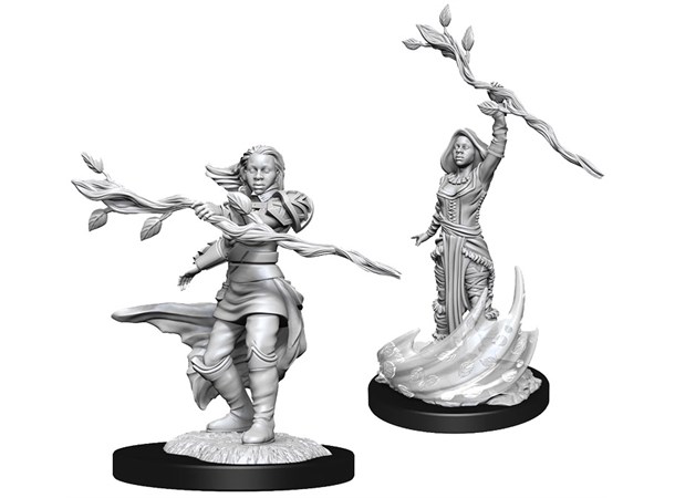 D&D Figur Nolzur Human Druid Female Nolzur's Marvelous Miniatures - Ej målad 