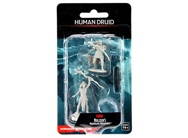 D&D Figur Nolzur Human Druid Female Nolzur's Marvelous Miniatures - Ej målad 