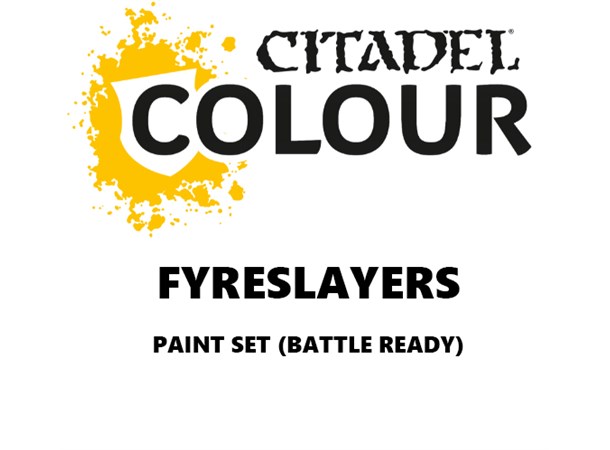 Fyreslayers Paint Set Battle Ready Paint Set för din armé 