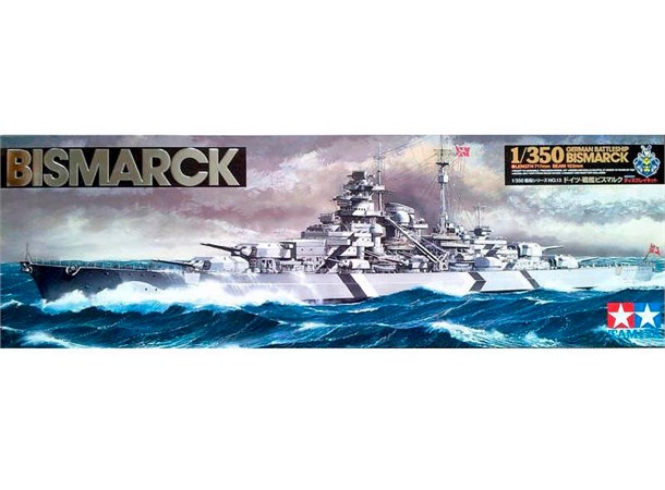 German Battleship Bismarck Tamiya 1:350 Byggsats 