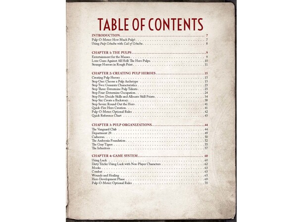 Pulp Cthulhu RPG Core Book Call of Cthulhu RPG Supplement 