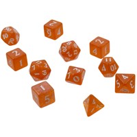 RPG Dice Set Eclipse 11 Pumpkin Orange Tärningsset för rollspel
