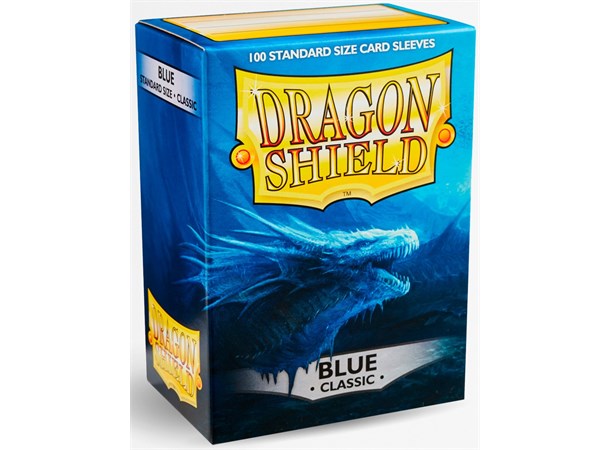 Sleeves Classic Blue x100 - 63x88 m/box Dragon Shield Kortskydd m/deckbox 