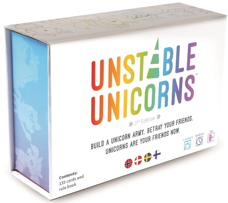 Unstable Unicorns Brädspel Svensk utgåva
