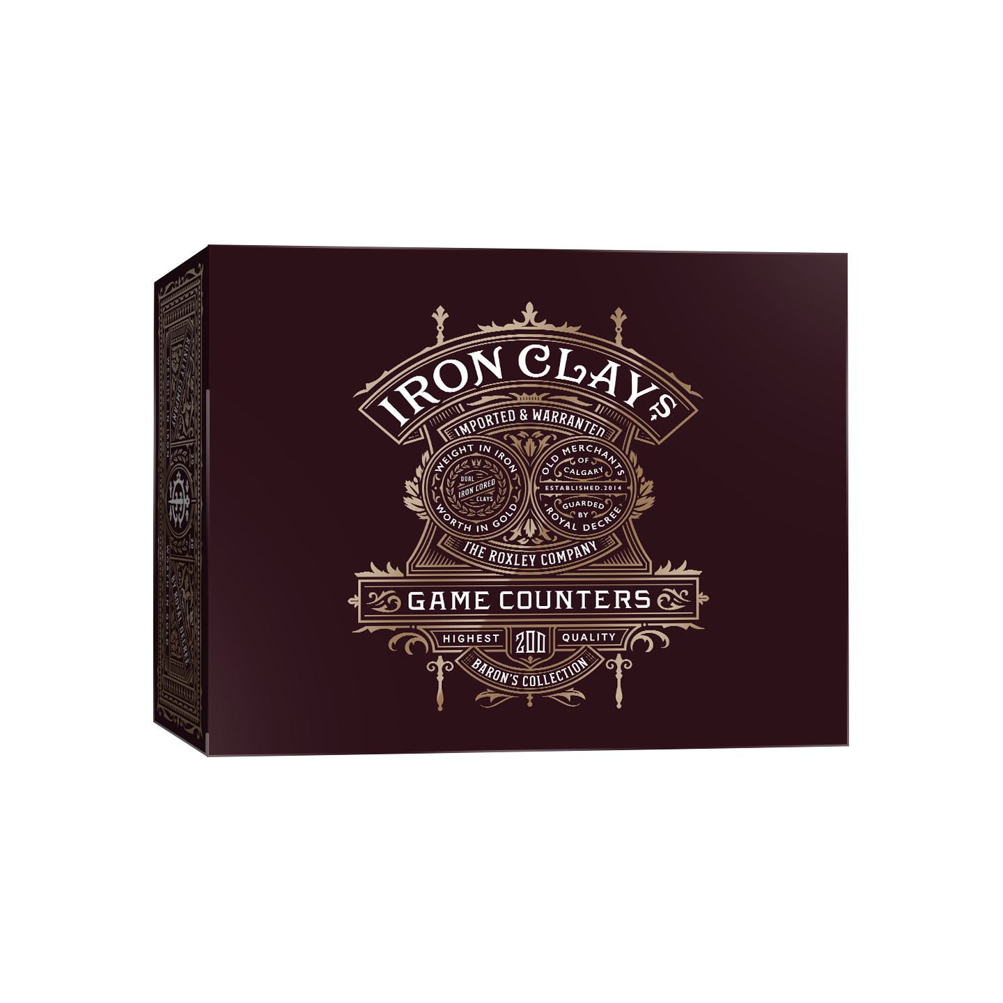 Iron Clays Game Counters 200 marker Luxury Game Counters Retail Edition