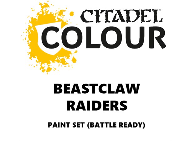 Beastclaw Raiders Paint Set Battle Ready Paint Set för din armé 