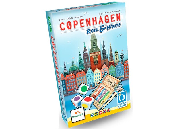 Copenhagen Roll & Write Brädspel Svensk utgåva 