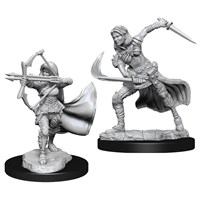 D&D Figur Nolzur Air Genasi Female Nolzur's Marvelous Miniatures - Ej målad