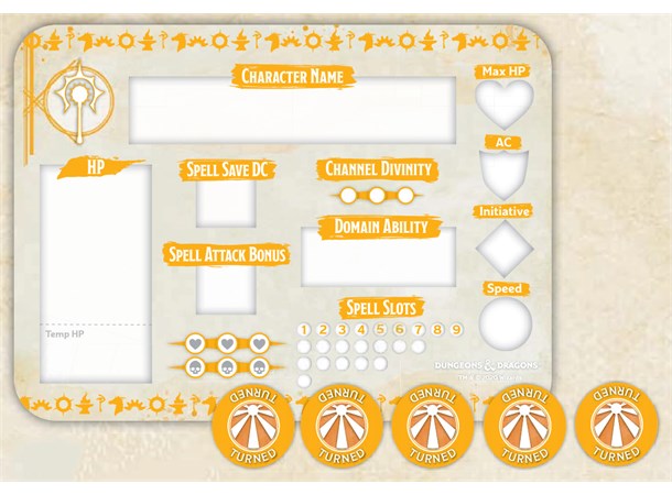 D&D Token Set Cleric Dungeons & Dragons 