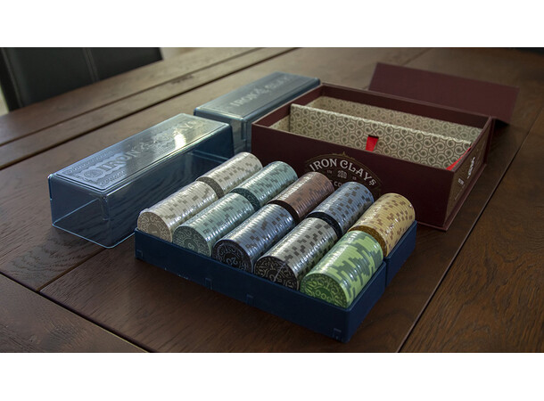 Iron Clays Game Counters 200 marker Luxury Game Counters Retail Edition 