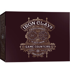 Iron Clays Game Counters 200 marker Luxury Game Counters Retail Edition