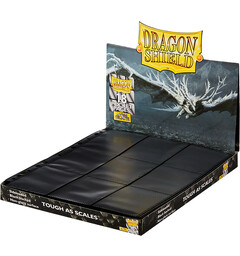 Plastficka 18-Pocket SideLoad Svart x 50 Dragon Shield Pages Passar Double Sleeve