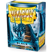 Sleeves Classic Black x100 - 63x88 m/box Dragon Shield Kortskydd m/deckbox