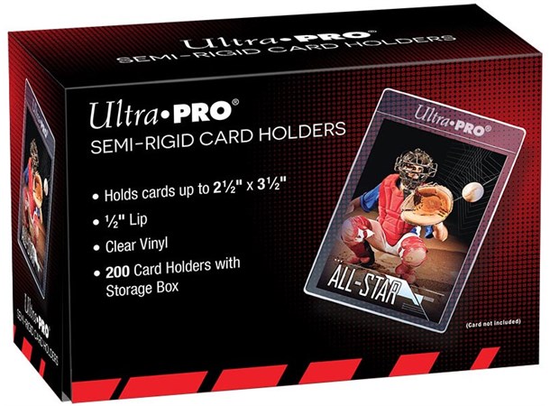 Sleeves Semi-Rigid Card Holders 64x89 200 sleeves för extra skydd 