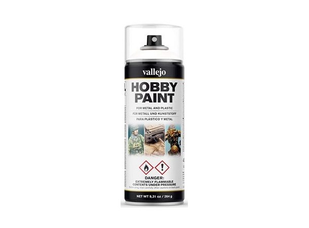 Vallejo Hobby Paint Spray White 400ml Sprayburk - Surface Primer 