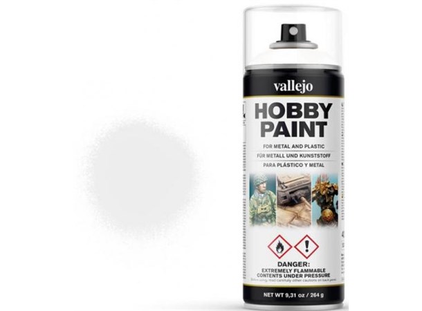 Vallejo Hobby Paint Spray White 400ml Sprayburk - Surface Primer 