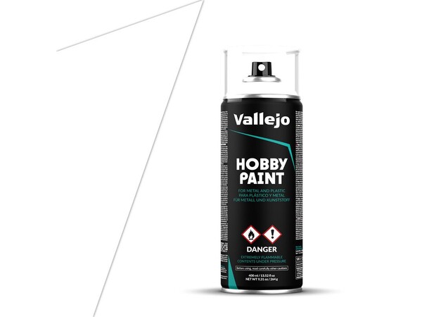 Vallejo Hobby Paint Spray White 400ml Sprayburk - Surface Primer 