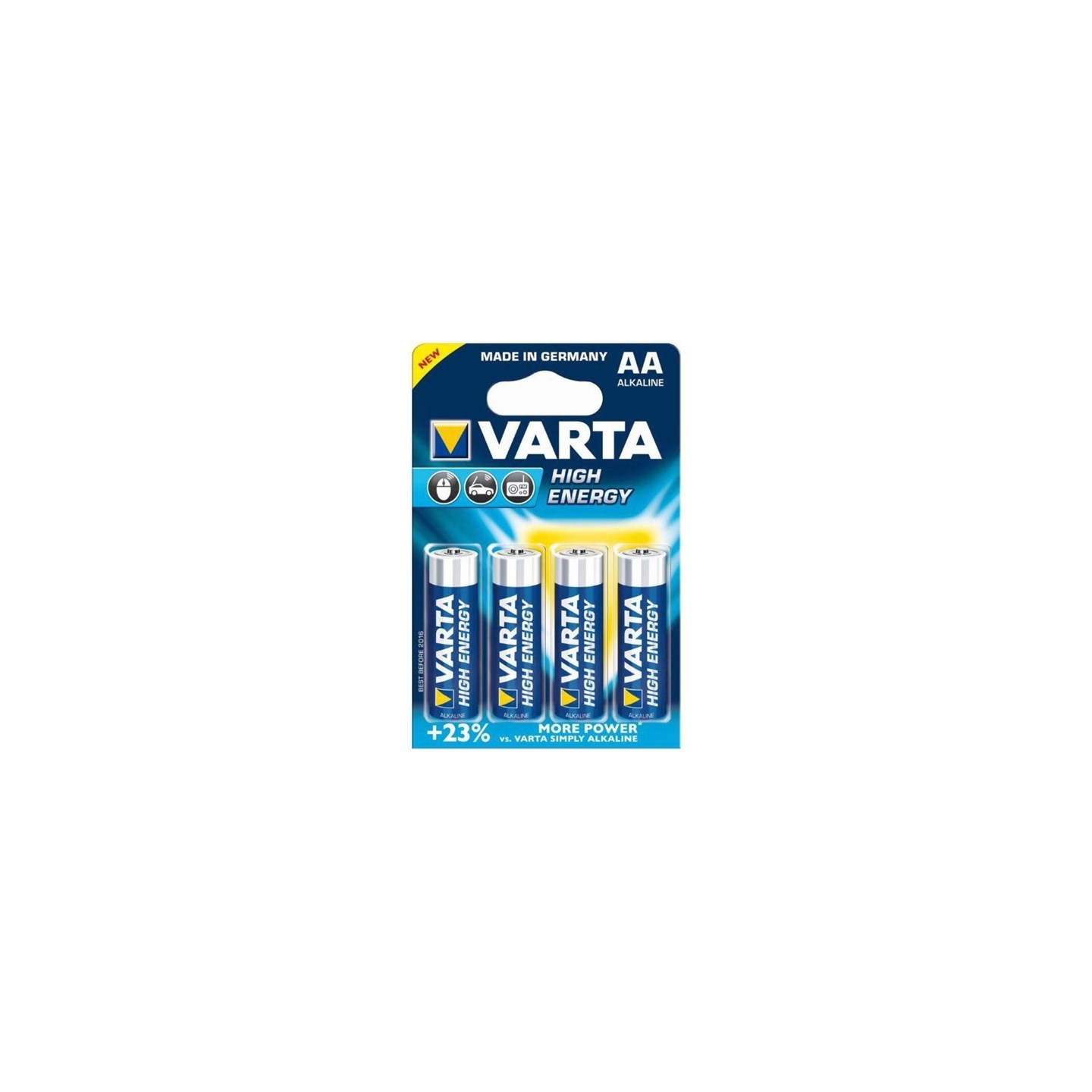 Batteri AA 4-pack Varta High Energy