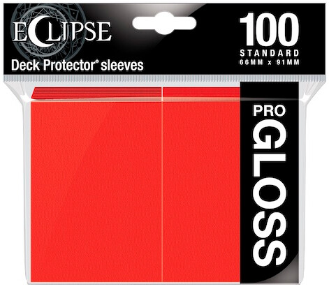 Sleeves Eclipse Pro Gloss Röd x100 Ultra Pro Kortskydd / Deck Protector